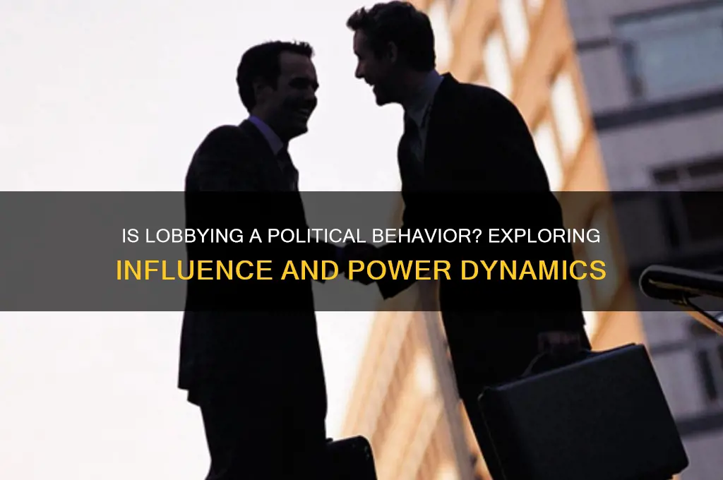 is lobbying a political behavior