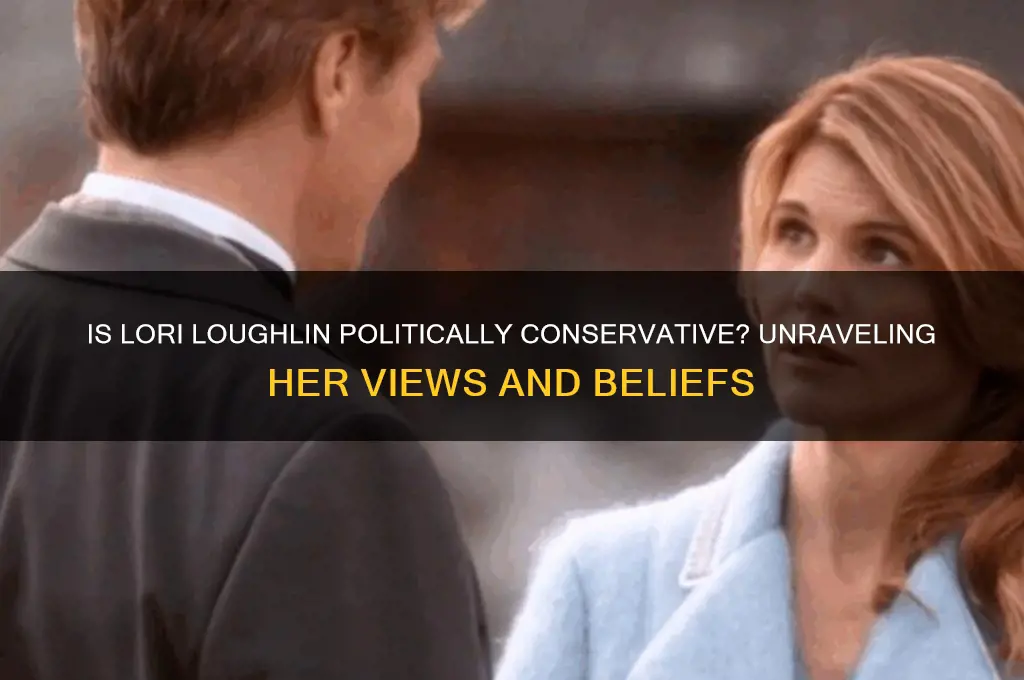 is lori loughlin politically conservative