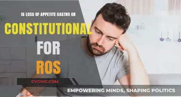 Gastro or Constitutional: Loss of Appetite in ROS