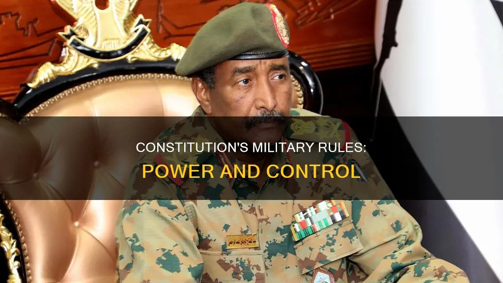 is making rules to run military expressed in the constitution