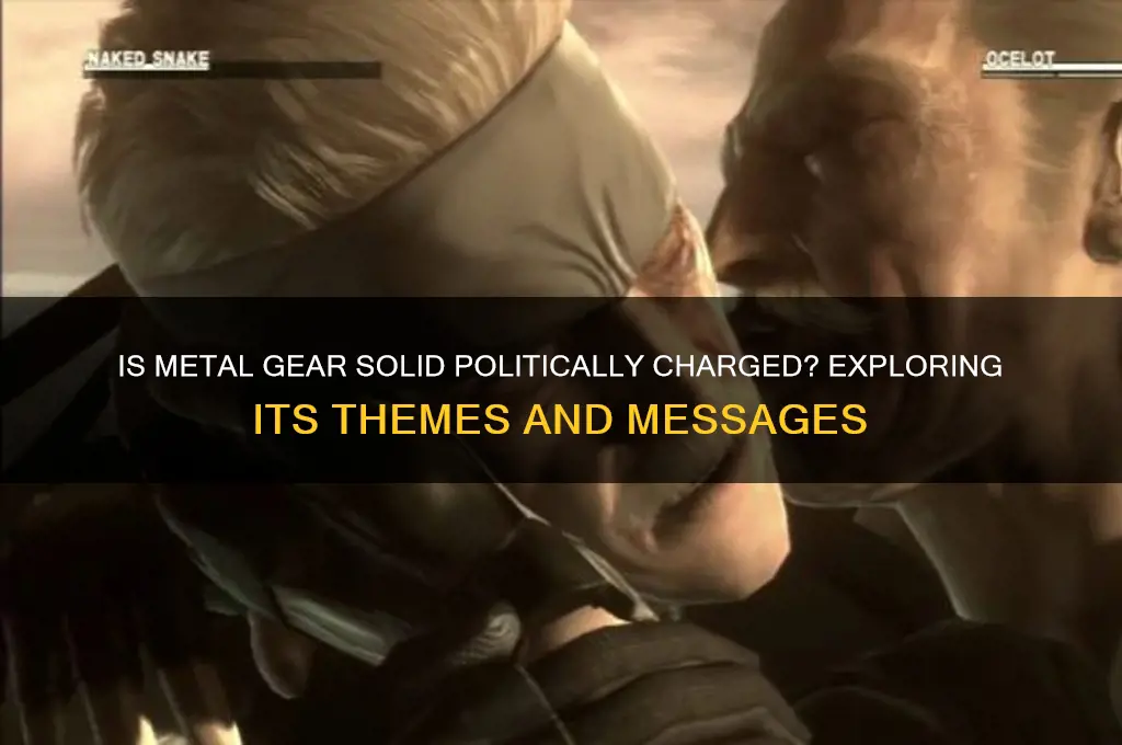is metal gear solid political