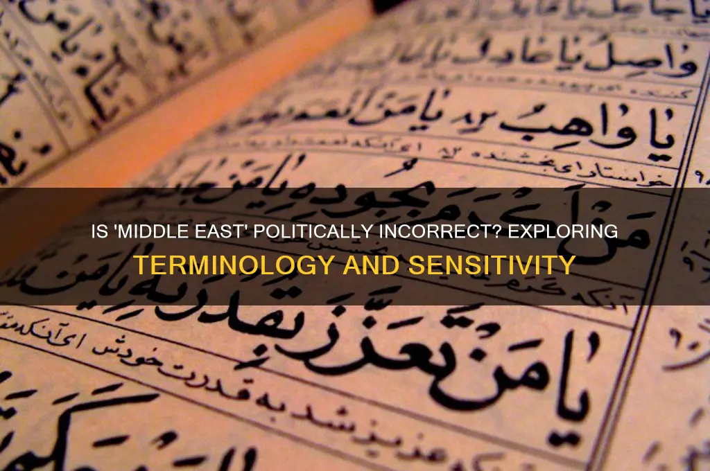 is middle east politically incorrect