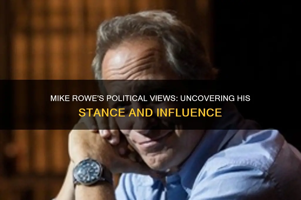 is mike rowe politics