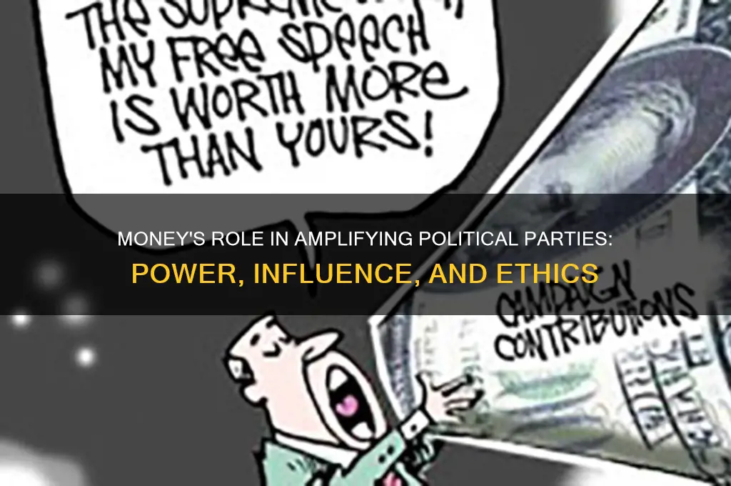 is money used to boost political parties