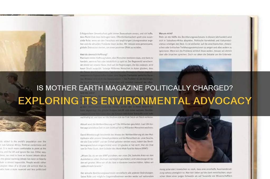 is mother earth magazine political