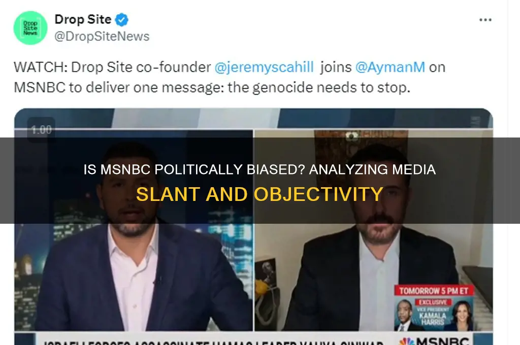 is msnbc politically biased