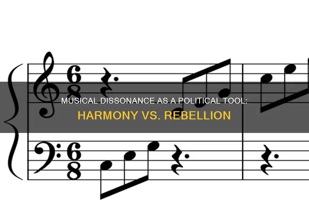 is musical dissonance political