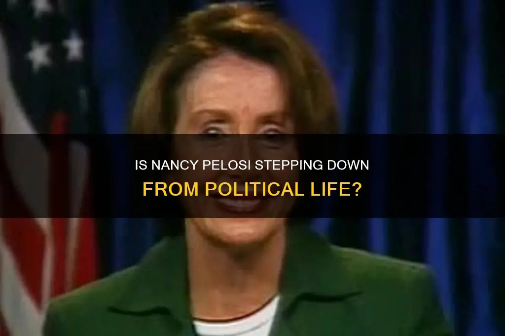 is nancy pelosi leaving politics