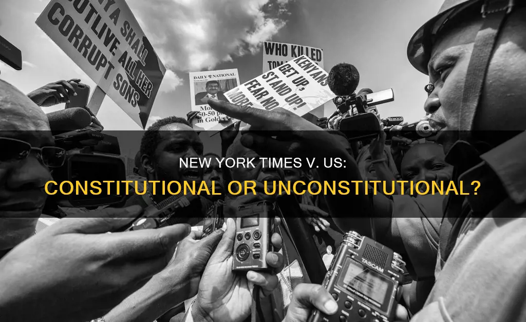 is new york times v us constitutional or unconstitutional