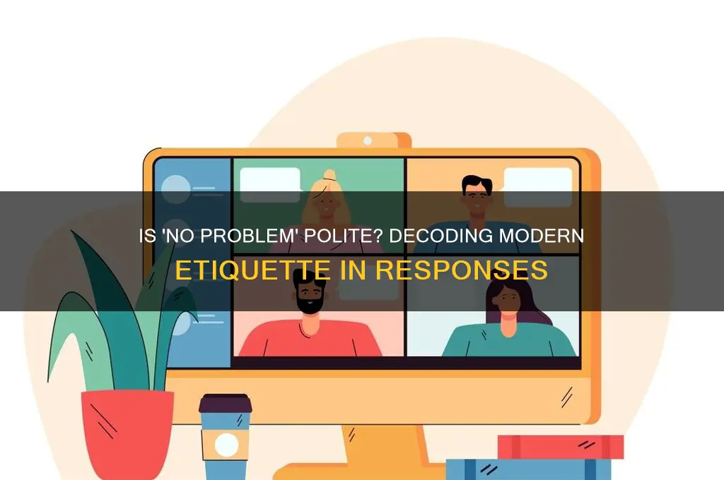 is no problem polite