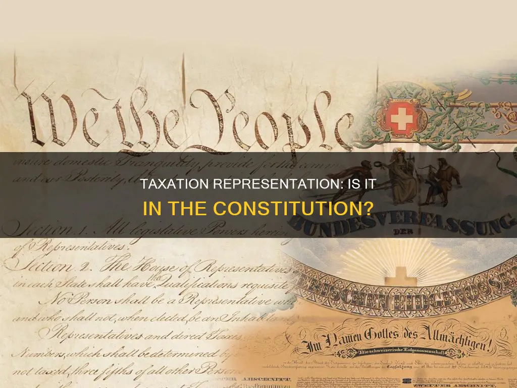 is no taxation without representation in the constitution
