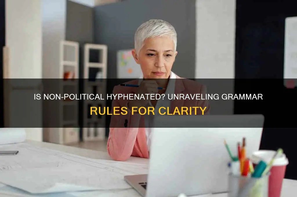 is non political hyphenated