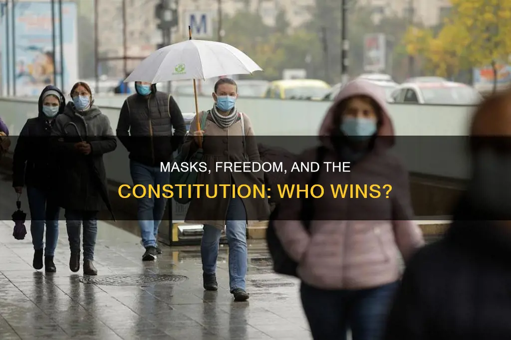 is not wearing a mask protected by the constitution