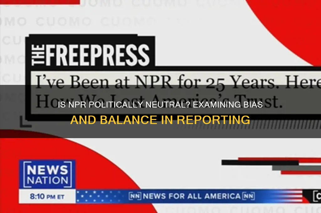 is npr politically neutral