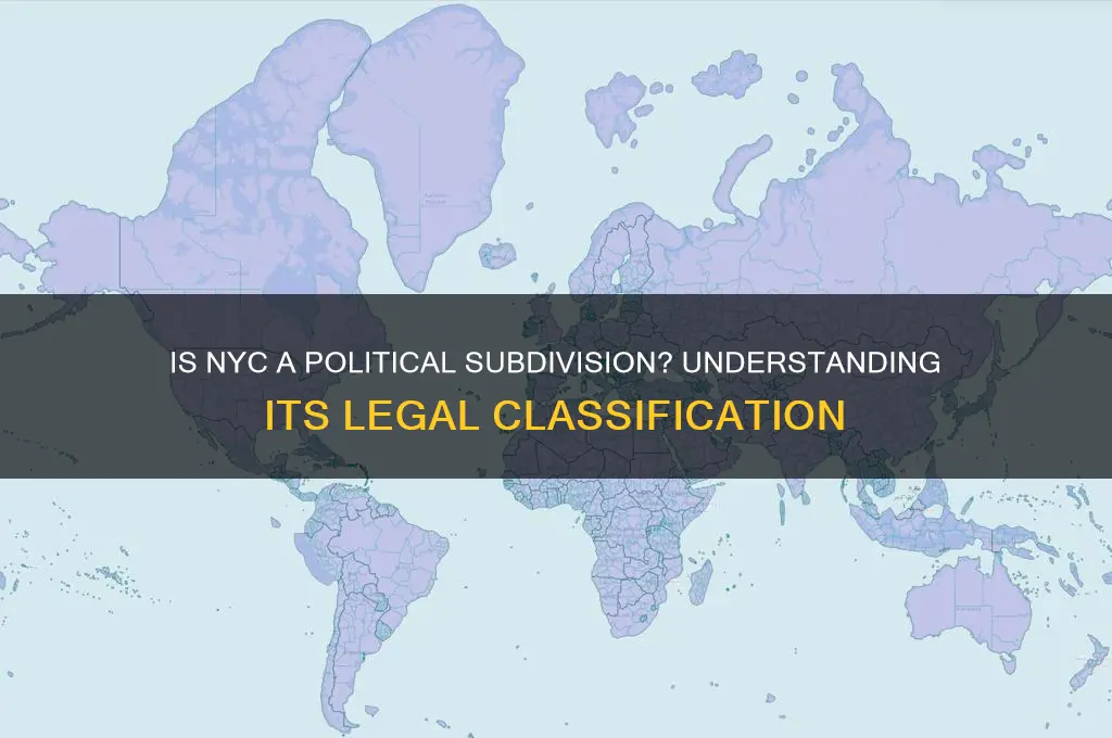 is nyc a political subdivision