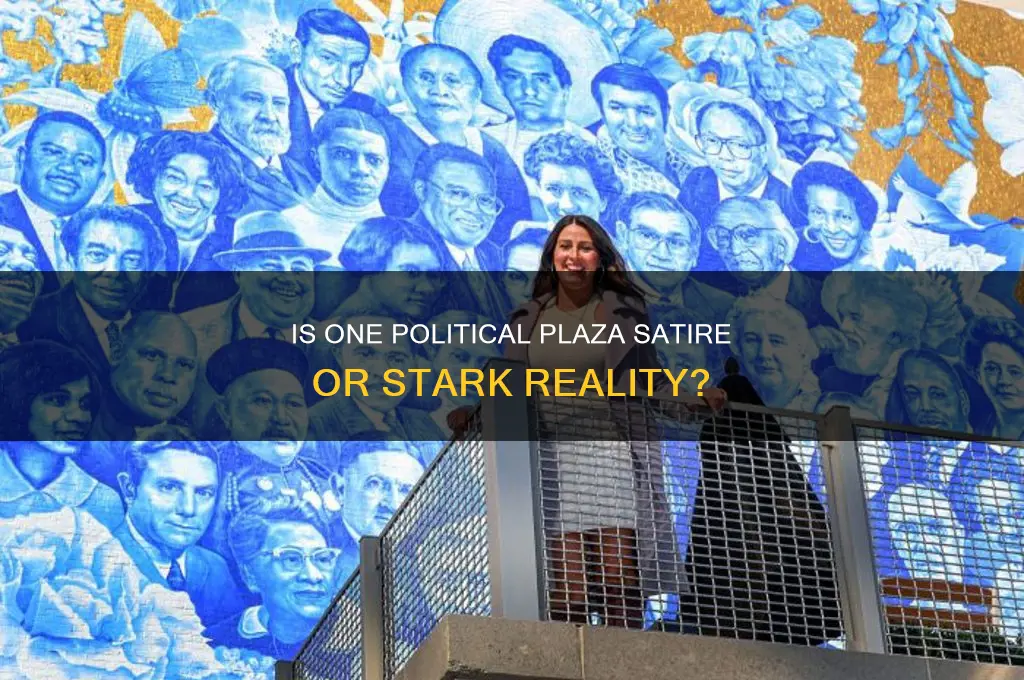 is one political plaza satire