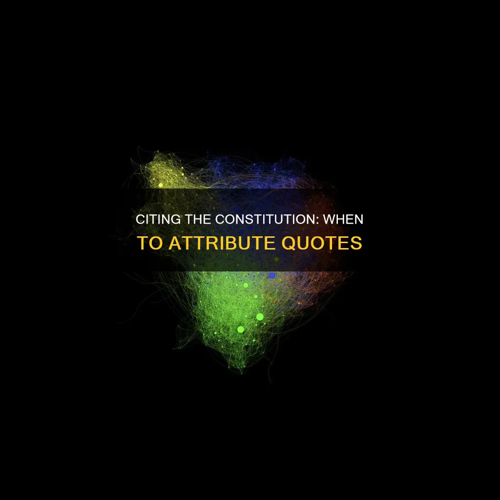 is one required to cite the constitution when quoted