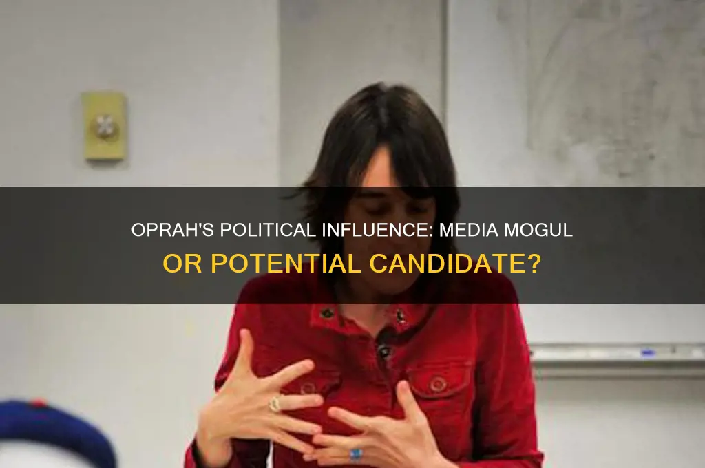 is oprah part of politics