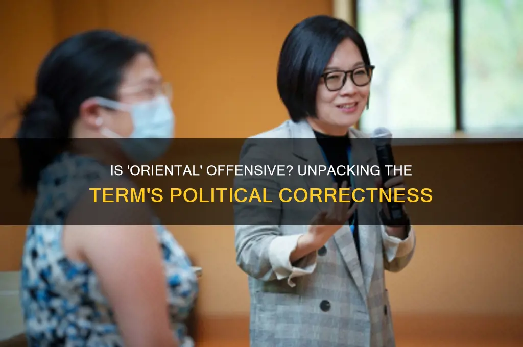 is oriental politically incorrect