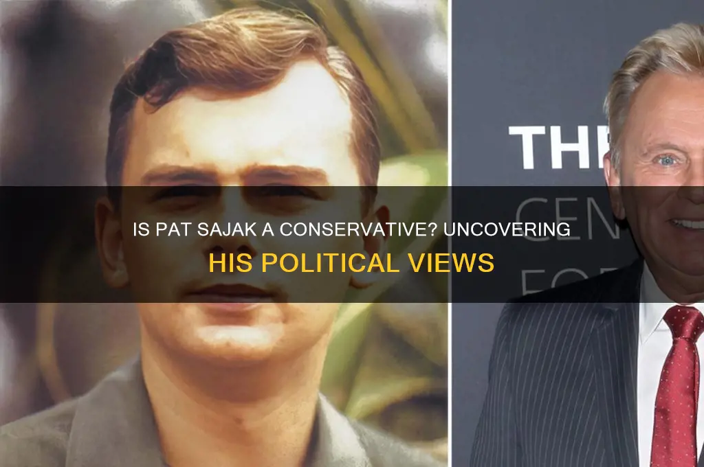 is pat sajak politically conservative