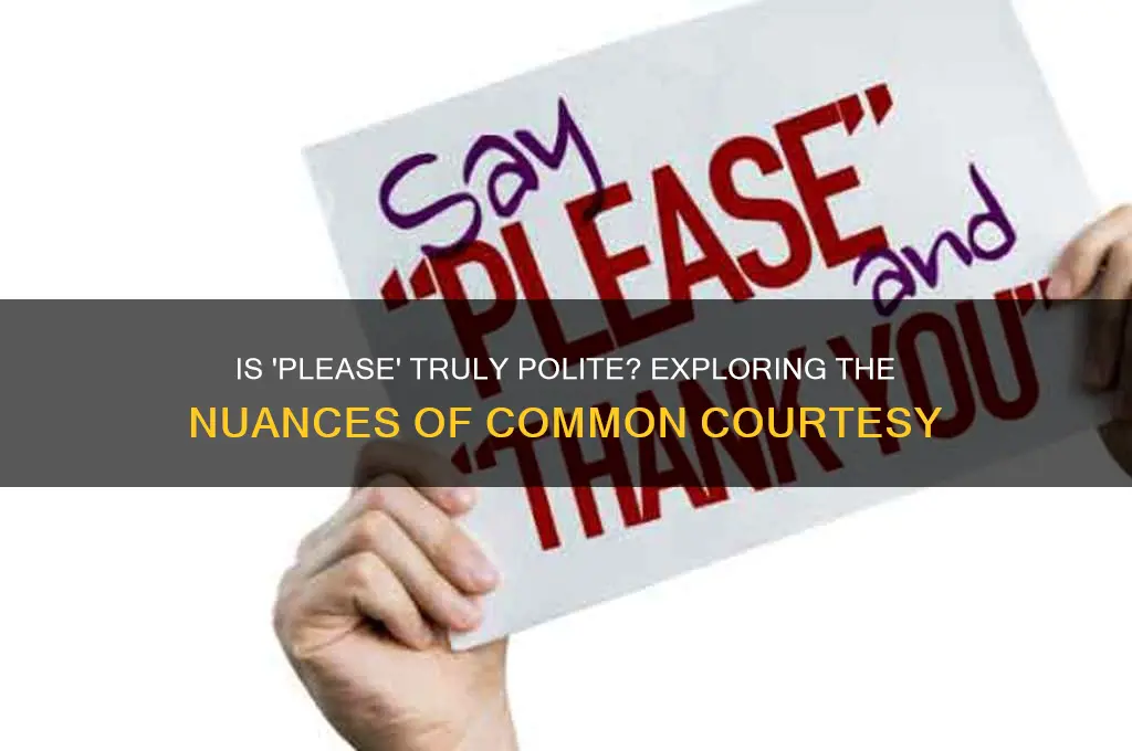 is please a polite word