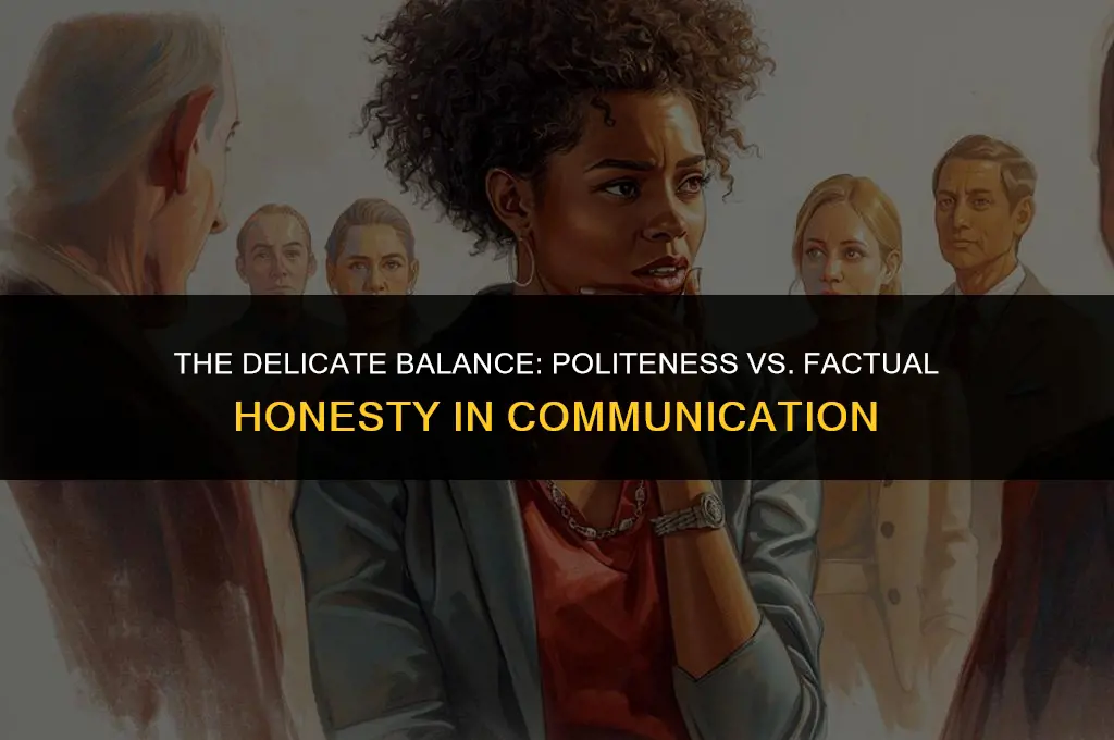 is politeness more important than factual honesty