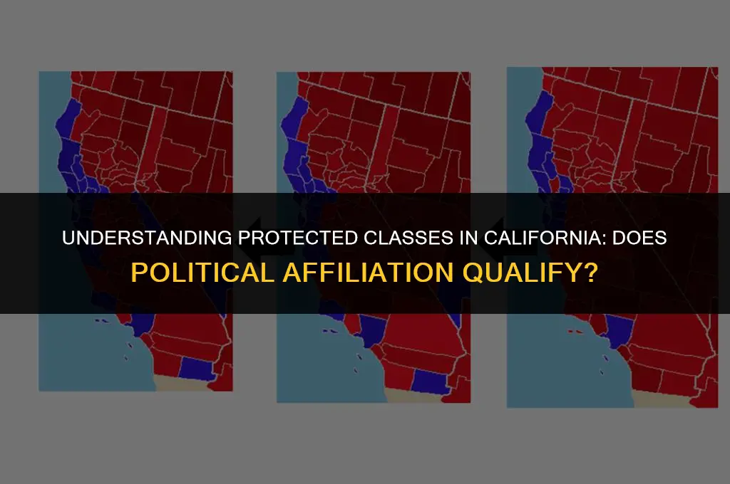 is political affiliation a protected class in ca