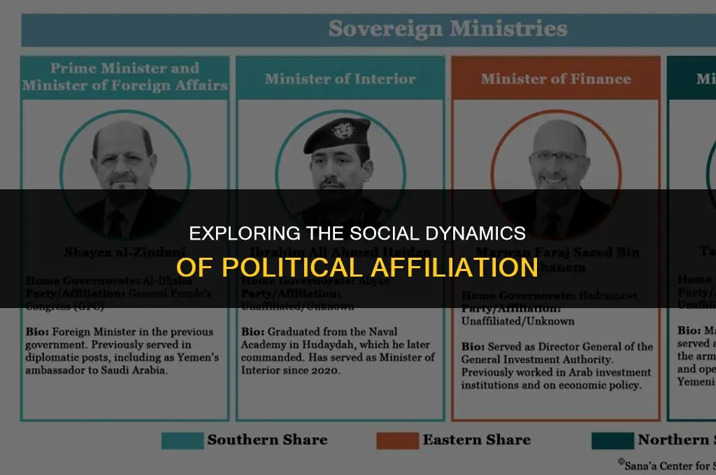 is political affiliation a social group