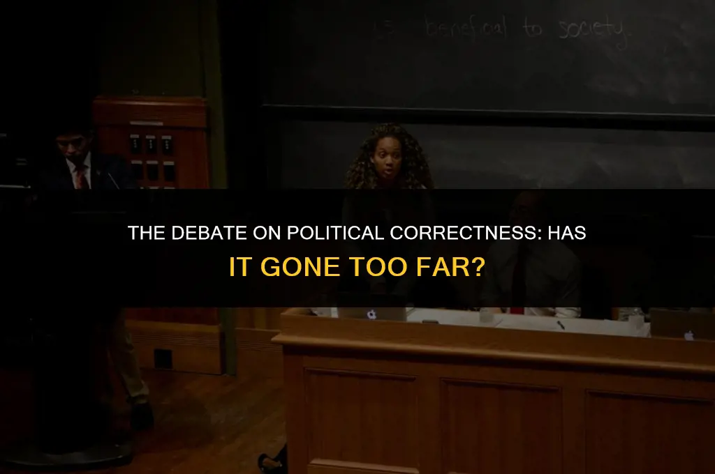 is political correctness over doing it