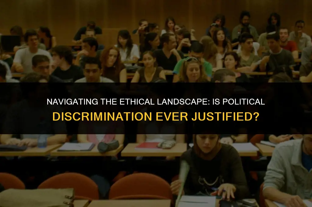 is political discrimination right