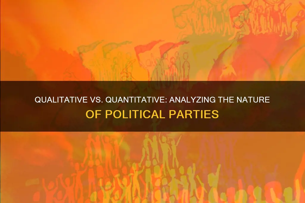 is political party qualitative or quantitative