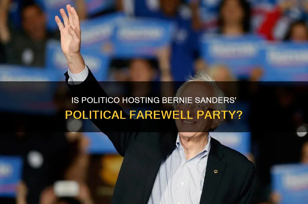 is politico helping host the sanders farewell party