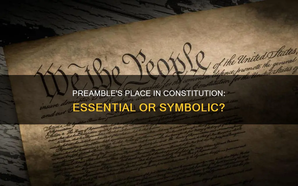 is preamble an integral part of the constitution