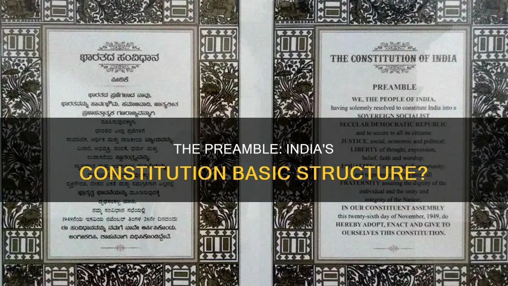 is preamble part of basic structure of constitution