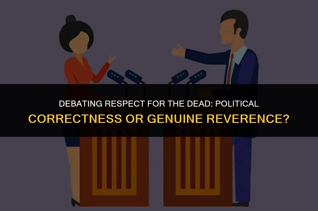 is respect for the dead political correctness