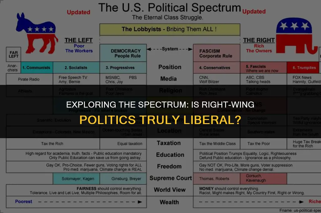 is right wing politics liberal