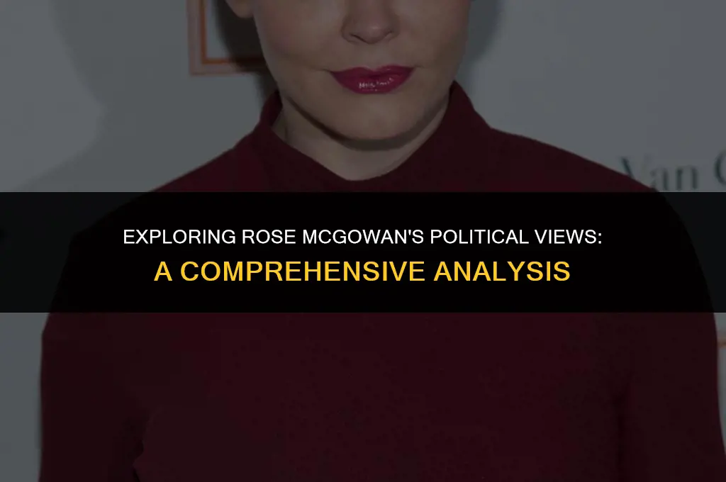 is rose mcgowan political affiliation