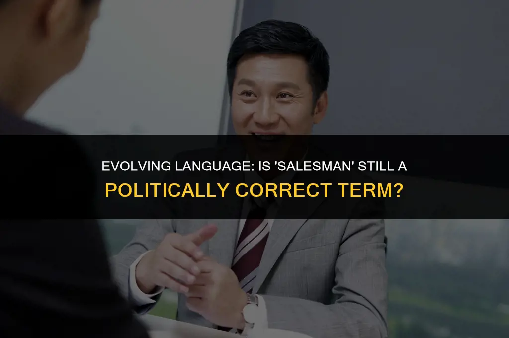 is salesman politically correct