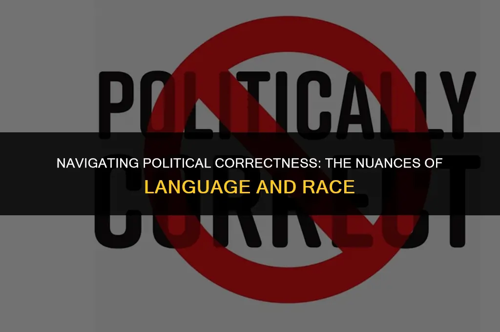 is saying black politically correct