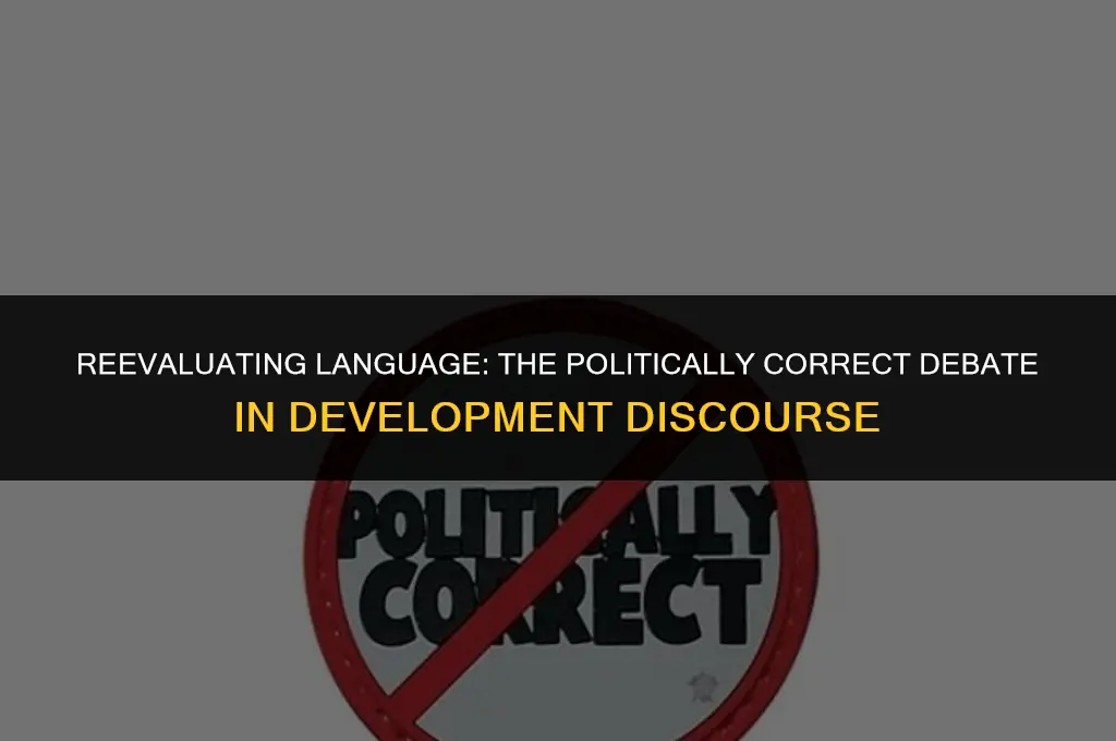 is saying developing countries politically correct