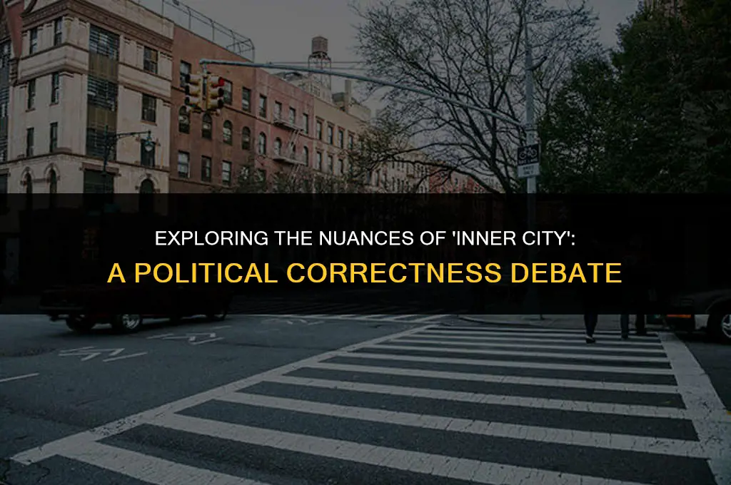 is saying inner city politically correct