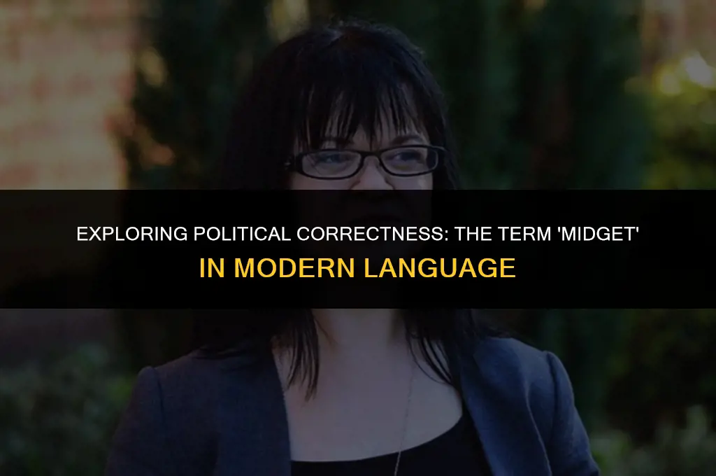 is saying midget politically correct