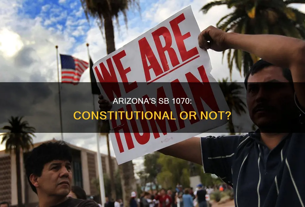 is sb 1070 part of the arizona constitution
