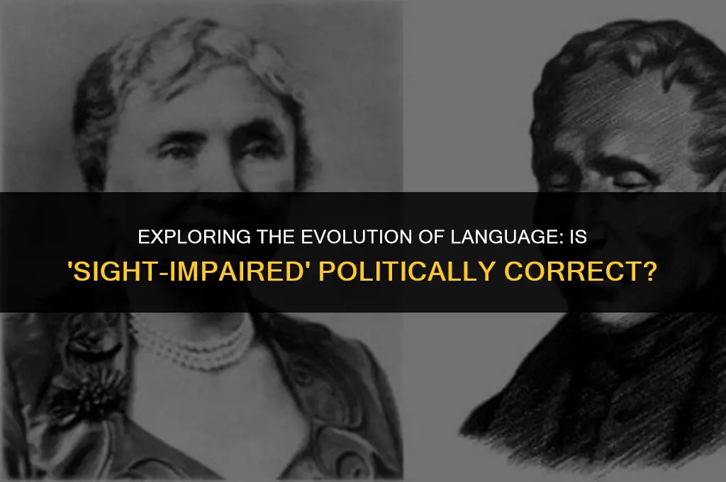 is sight-impaired politically correct