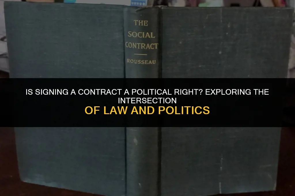is signing a contract a political right