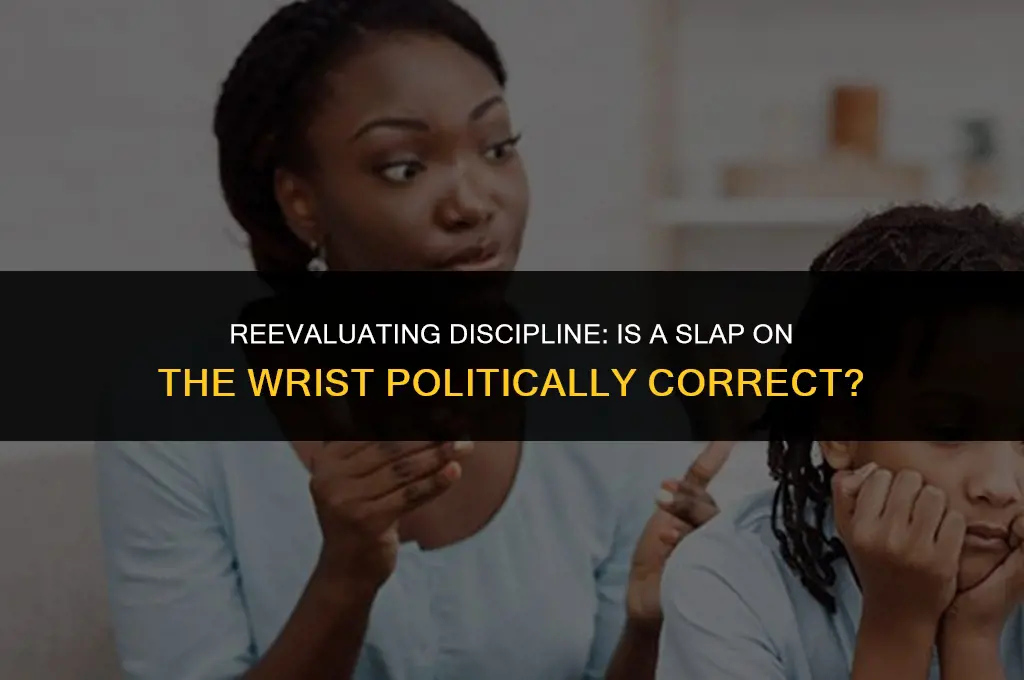 is slap on the wrist politically correct