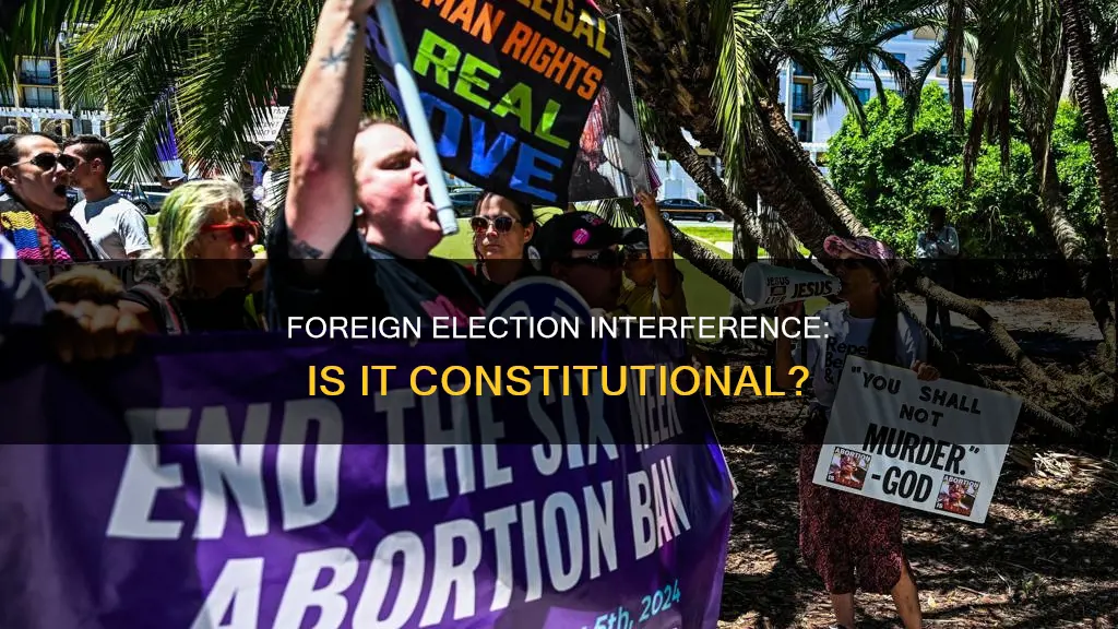 is soliciting foreign interference in an election in the constitution
