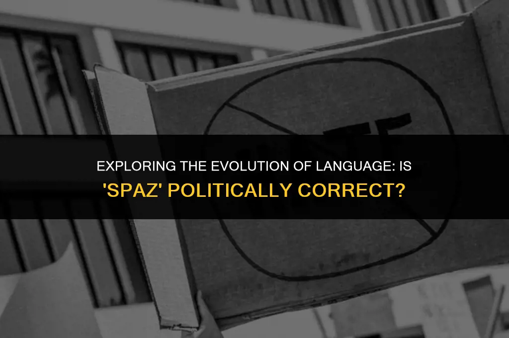 is spaz politically correct