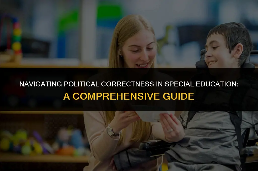 is special ed politically correct