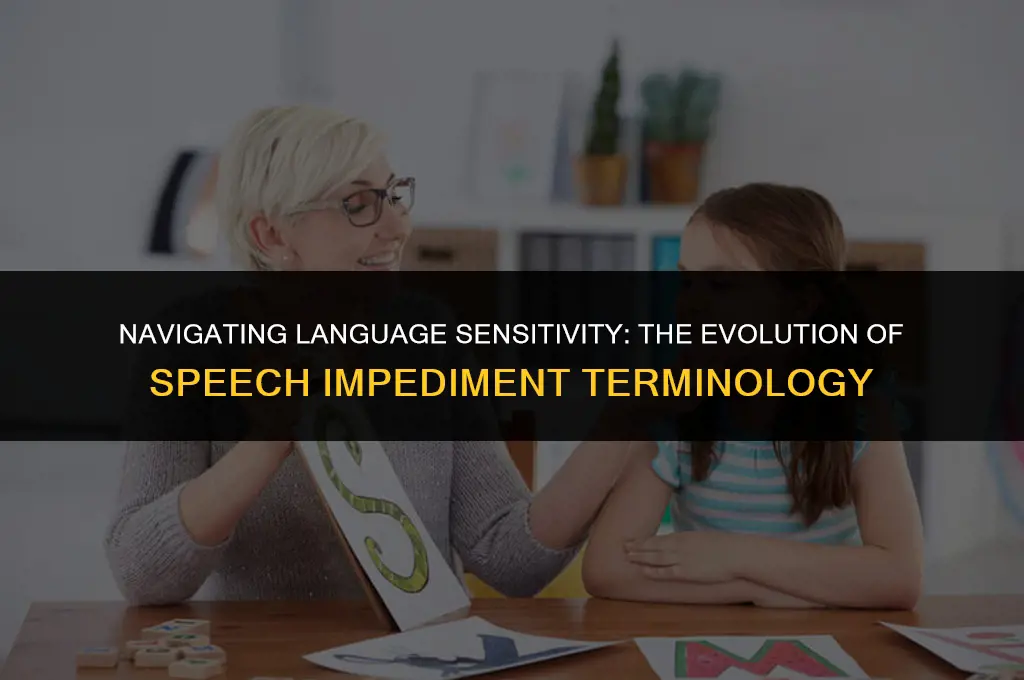 is speech impediment politically correct